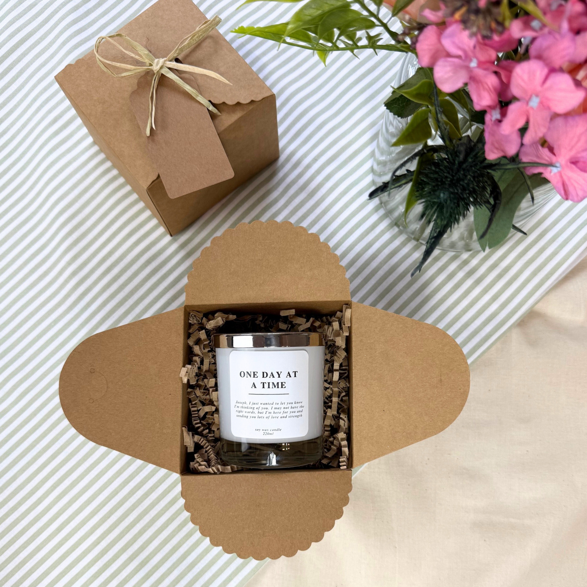 Elegant Personalised Candle to Bring Calm and Warmth During Difficult Times – Hideaway Home Fragrances