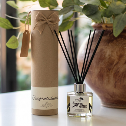One degree hotter personalised graduation candle keepsake gift ready to give - Hideaway Home Fragrances