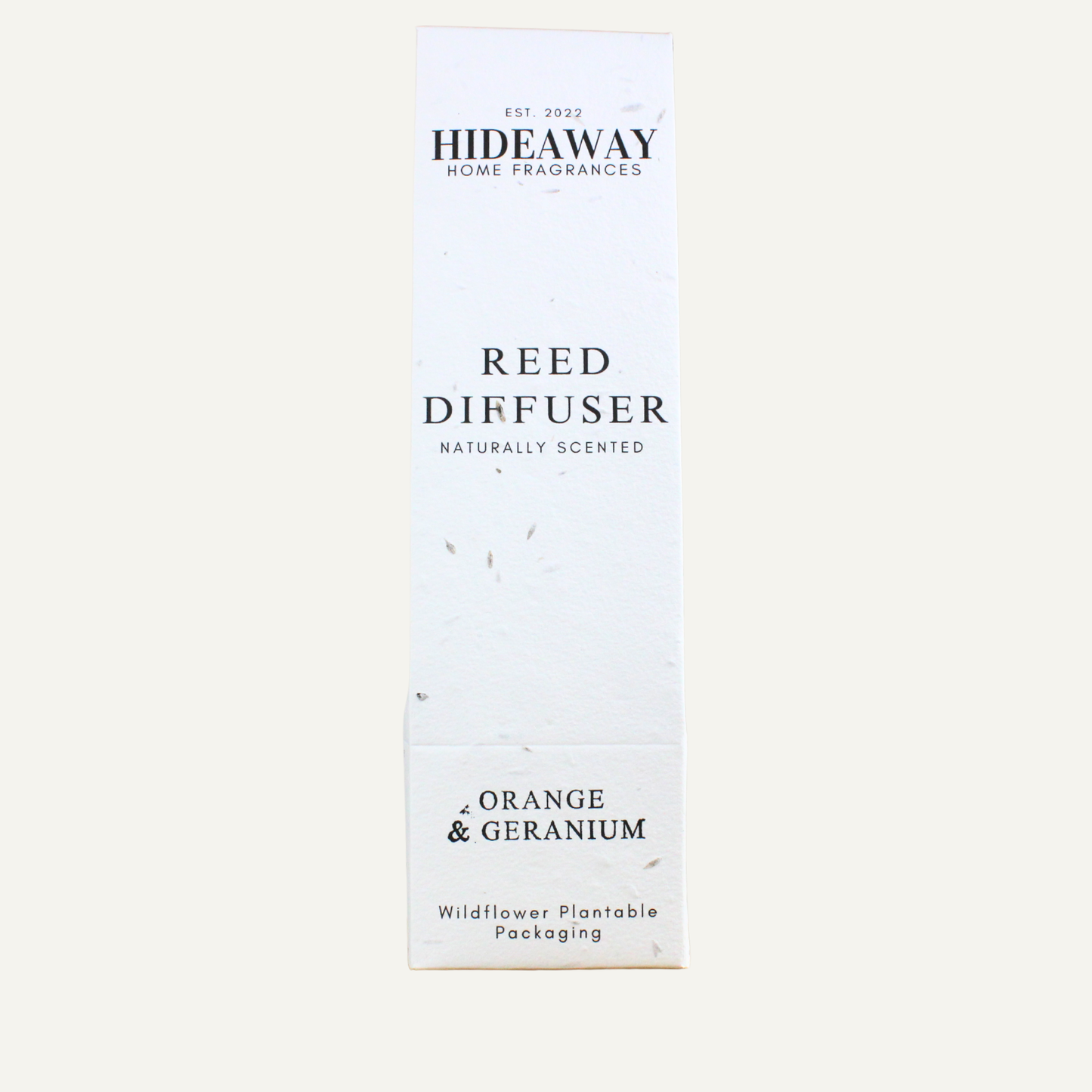 Refined Orange and Geranium Diffuser – Bright Floral Grounding Blend of Sweet Orange, Geranium, and Vetiver | Hideaway Home Fragrances