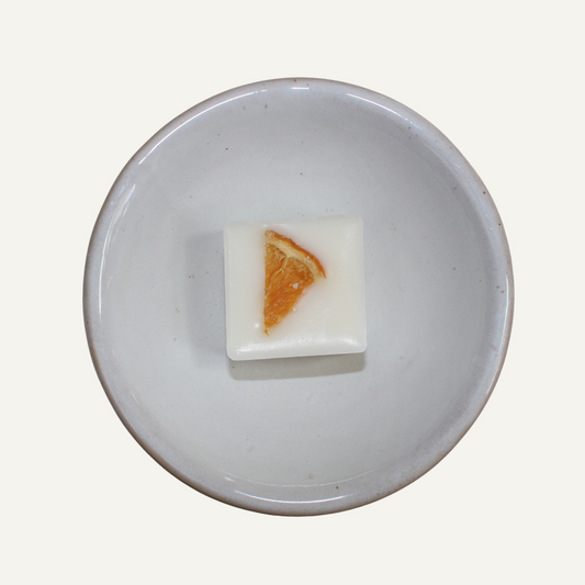 Orange and Geranium Soy Wax Melt Sample for Bright Floral Fragrance – Hideaway Home Fragrances