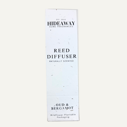 Eastern-inspired reed diffuser blending citrus, spice, and smoky oud aroma - Hideaway Home Fragrances