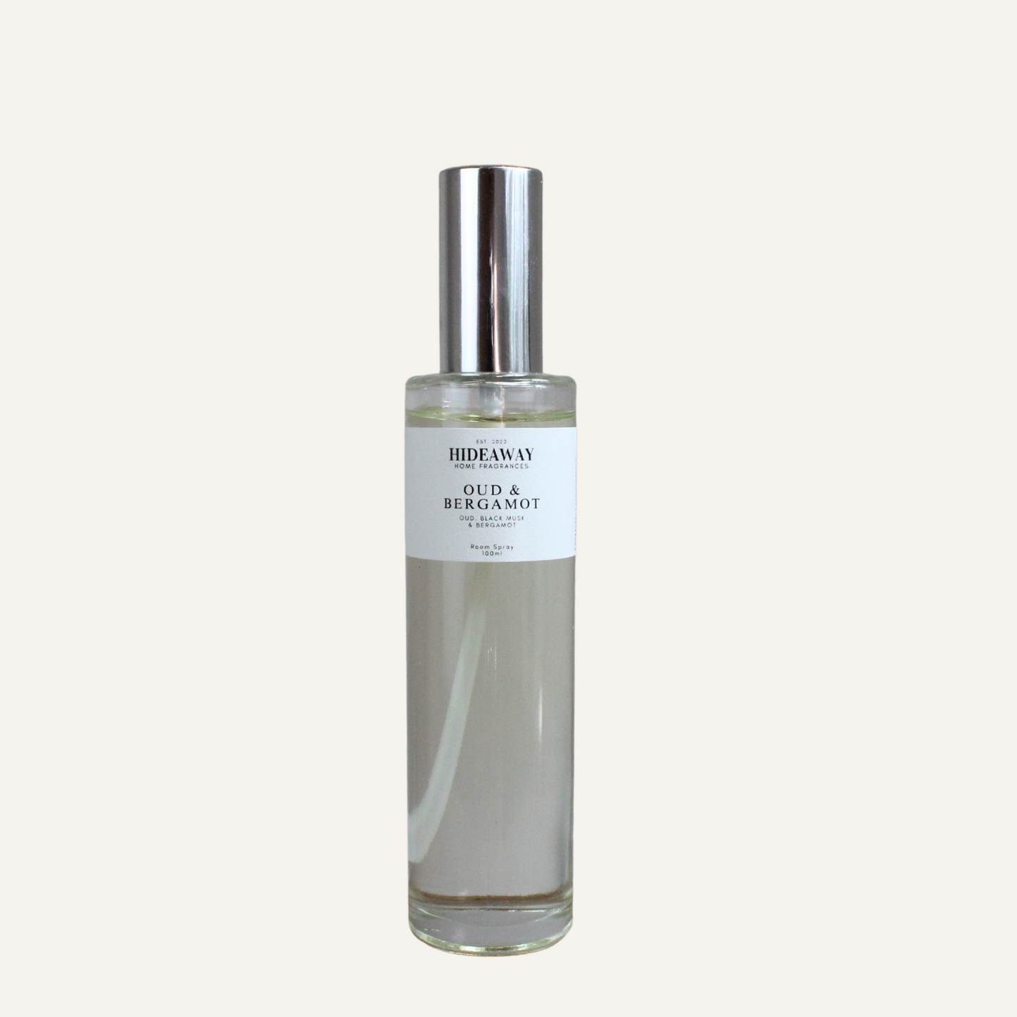 Luxury smoky room scent – Oud & Bergamot blend with Italian citrus, resinous woods, and sensual spice - Hideaway Home Fragrances