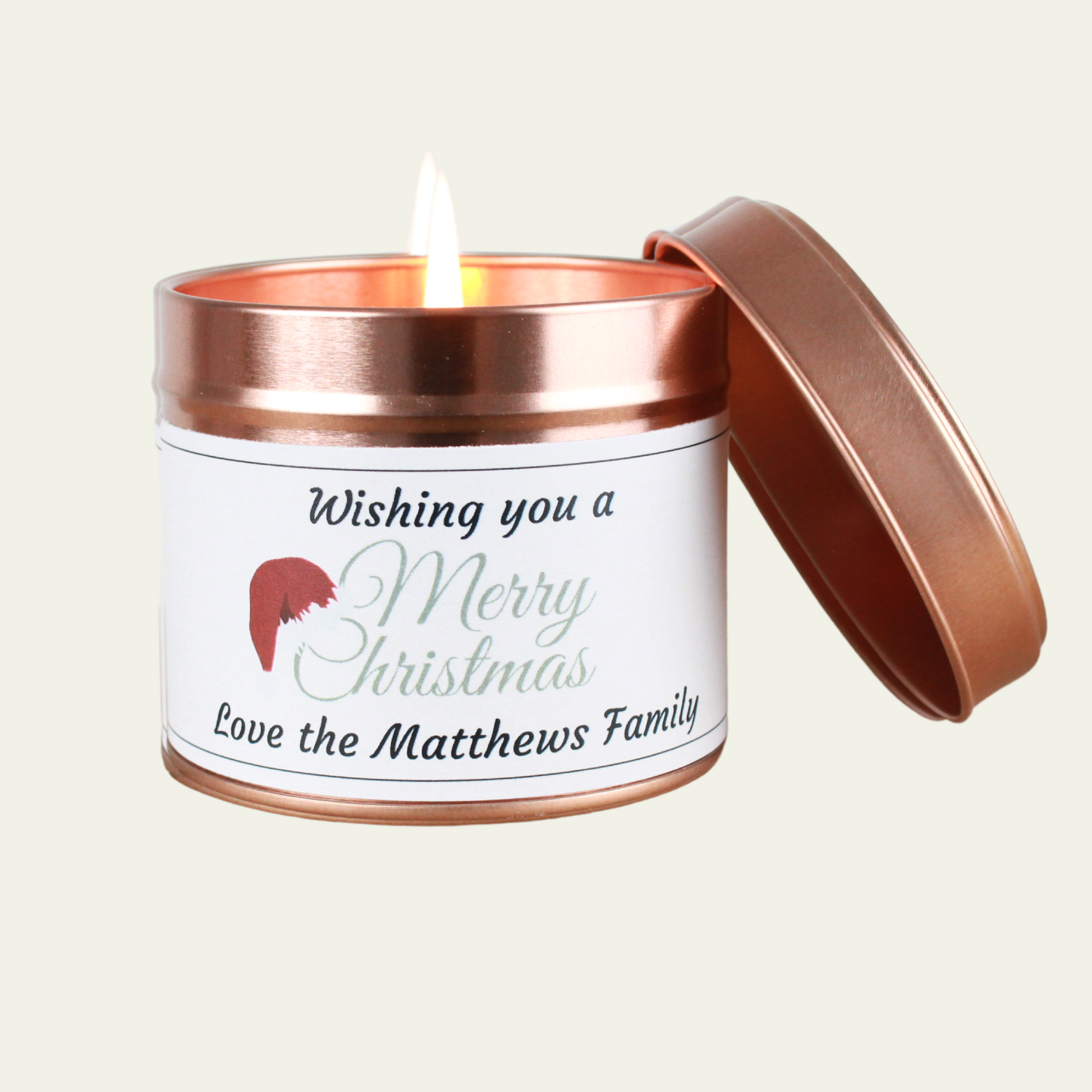 Personalised Merry Christmas Gift - Hideaway Home Fragrances