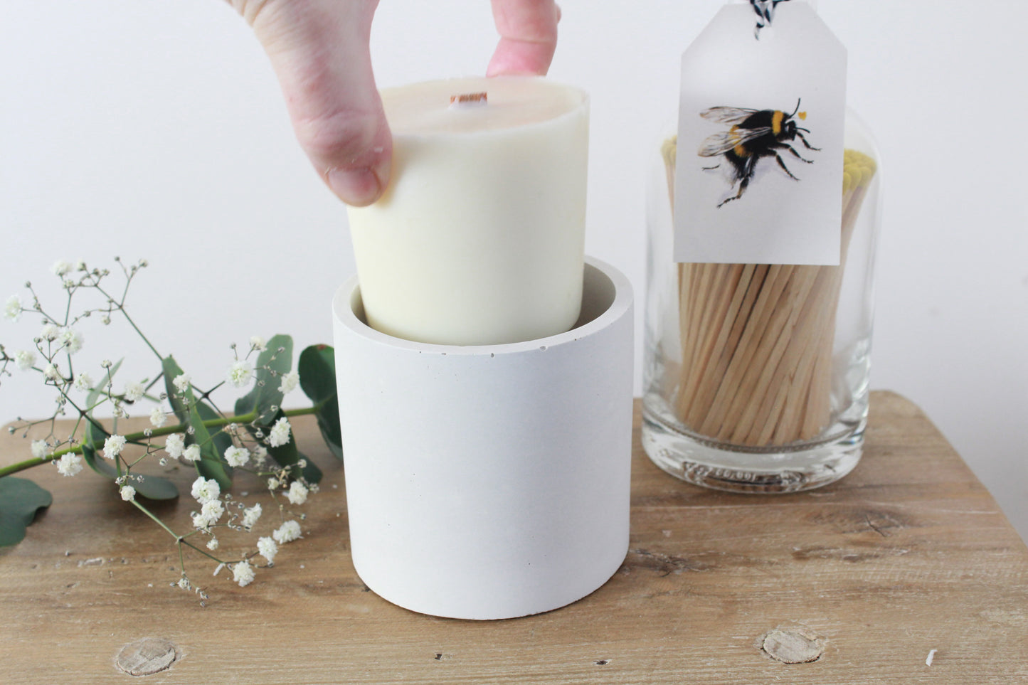 Candle refill for a peaceful atmosphere that restores mental clarity - Hideaway Home Fragrances