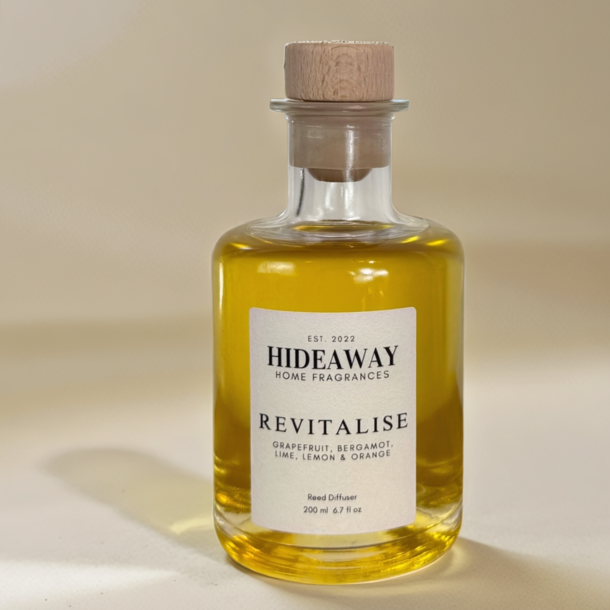 Uplifting 200ml reed diffuser for energy and mood-boosting clarity – Hideaway Home Fragrances