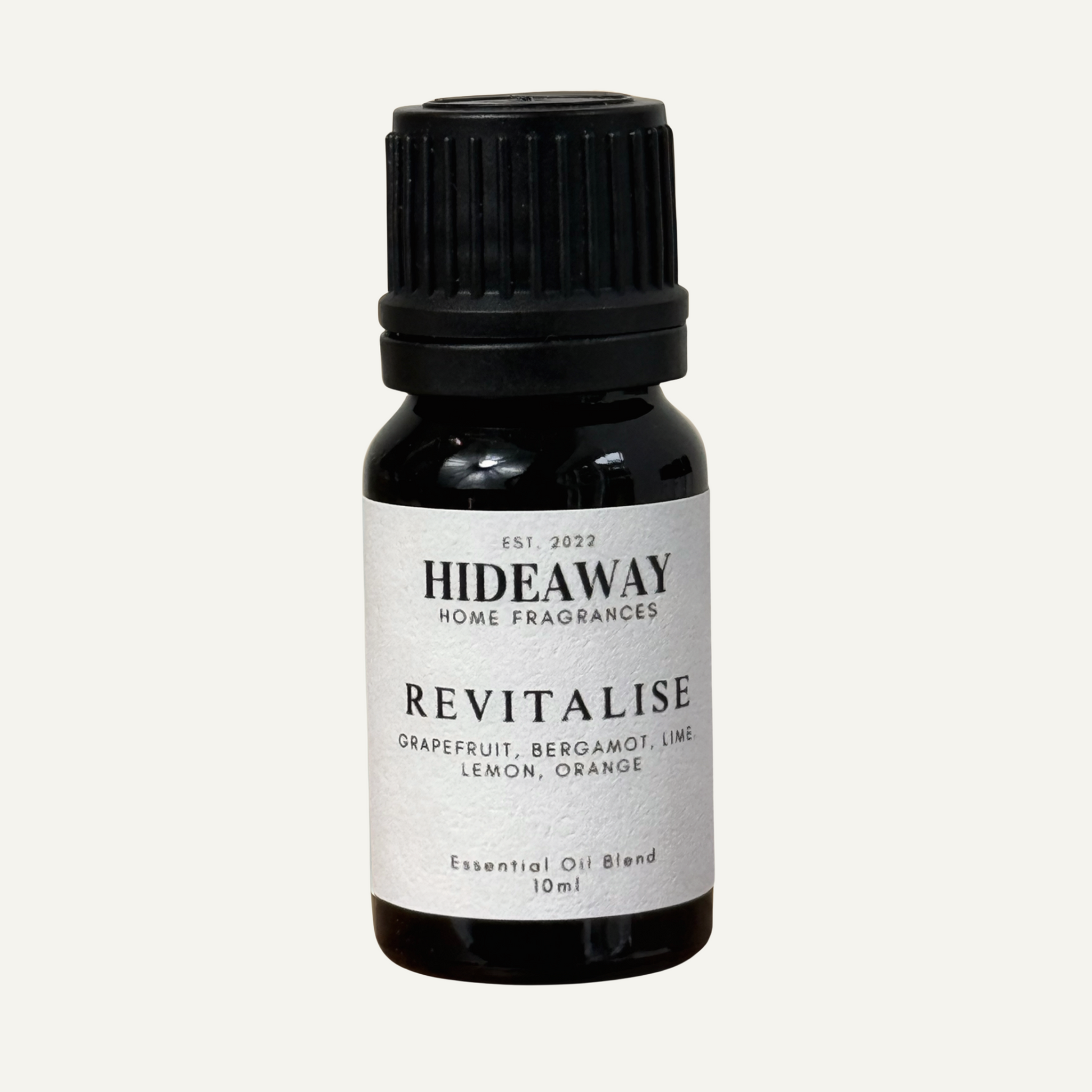 Revitalise Essential Oil with bright grapefruit, orange, lemon, and lime for a citrusy, energising, and uplifting aroma — Hideaway Home Fragrances