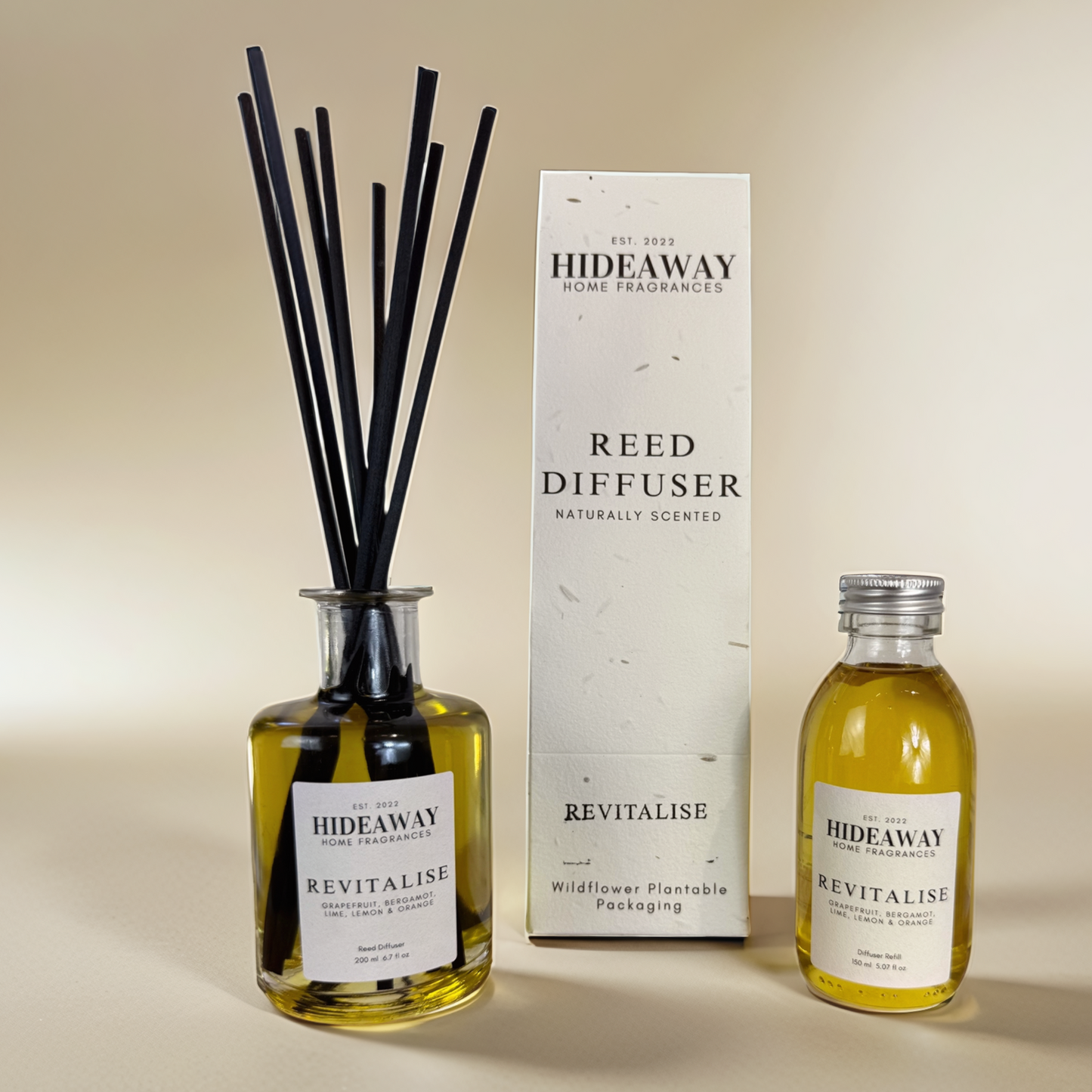Citrusy home fragrance with lemon, lime, and bergamot – Hideaway Home Fragrances
