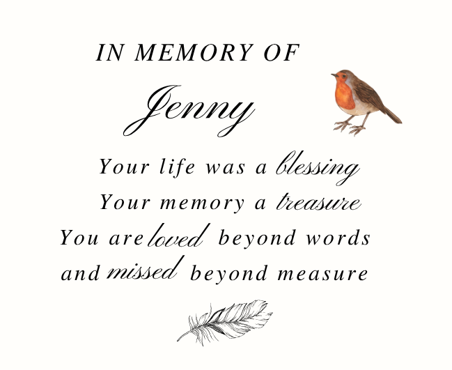 Luxury personalized bereavement condolence gift set with a comforting "robins appear when loved ones are near" tribute candle and reed diffuser, elegantly boxed by Hideaway Home Fragrances.