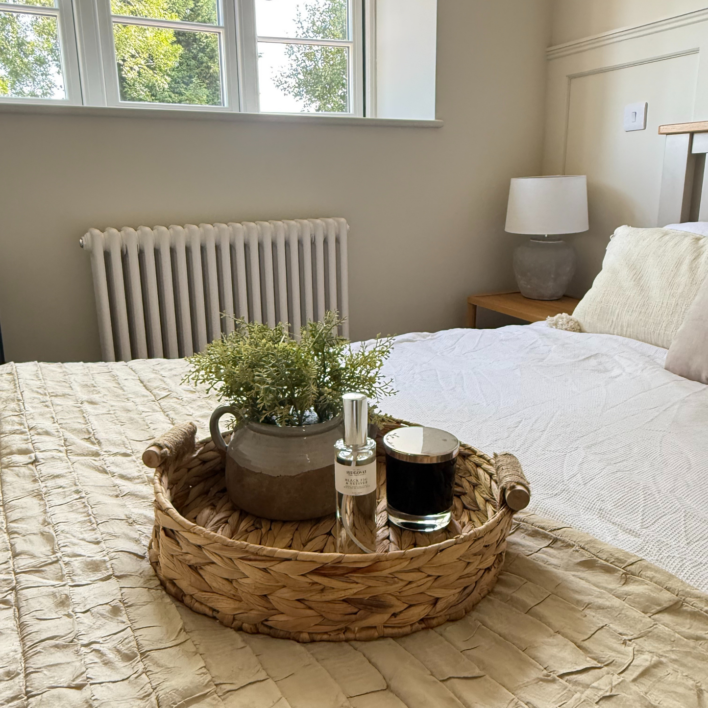 Luxury natural room spray with essential oils for home fragrance and wellbeing