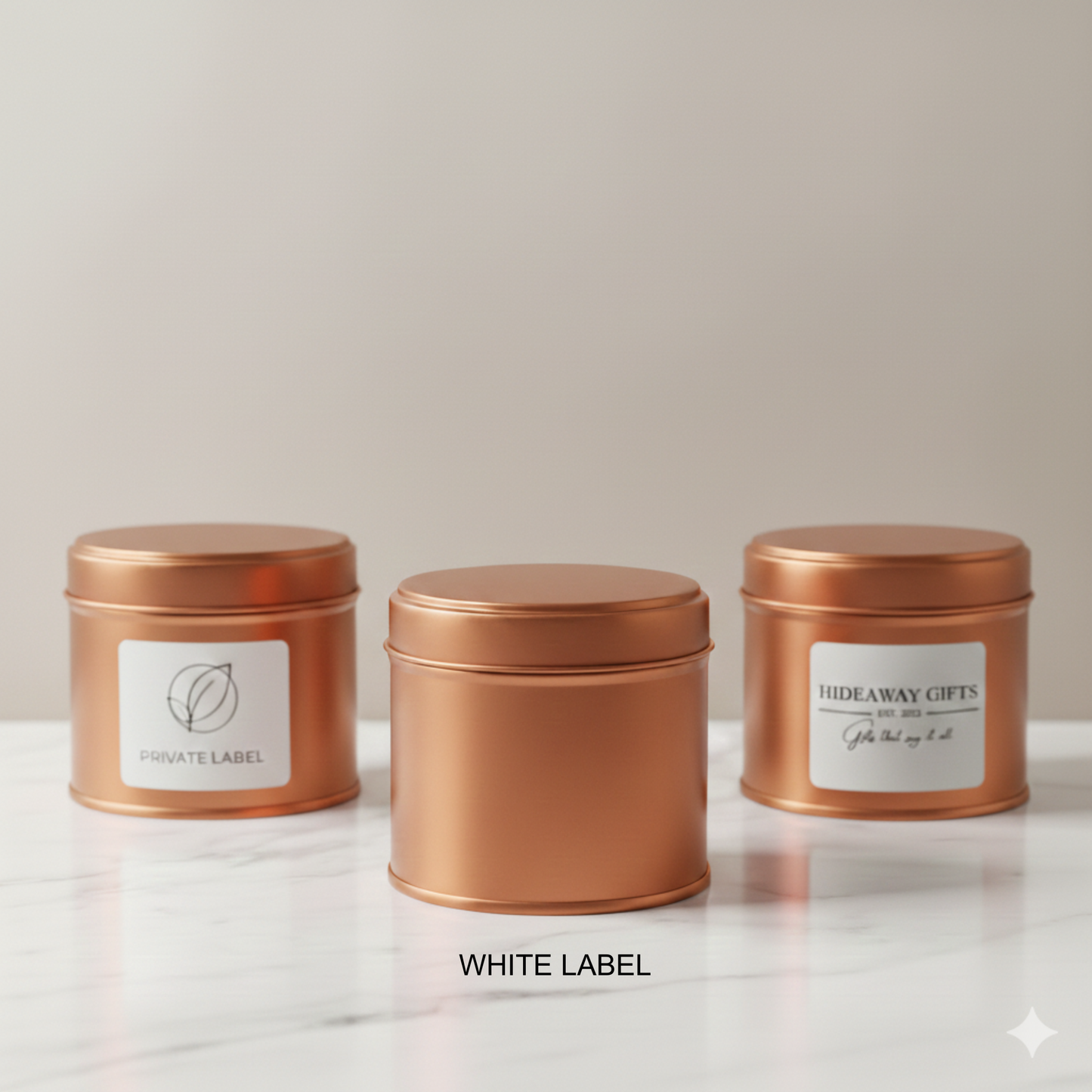 White Label Luxury Soy Tinned Candle