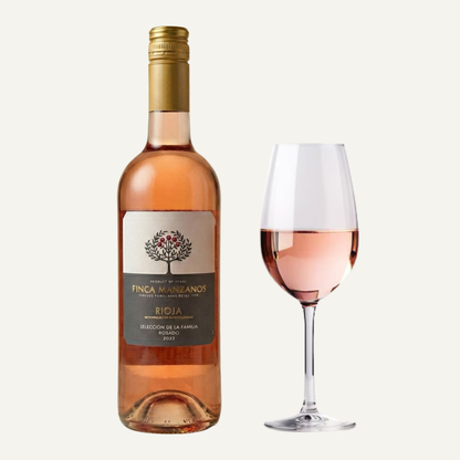 Finca Manzanos Rioja Rosado 75cl, Spanish rose wine delicate, fruity, and perfect for lighter moments and a heritage-led finish