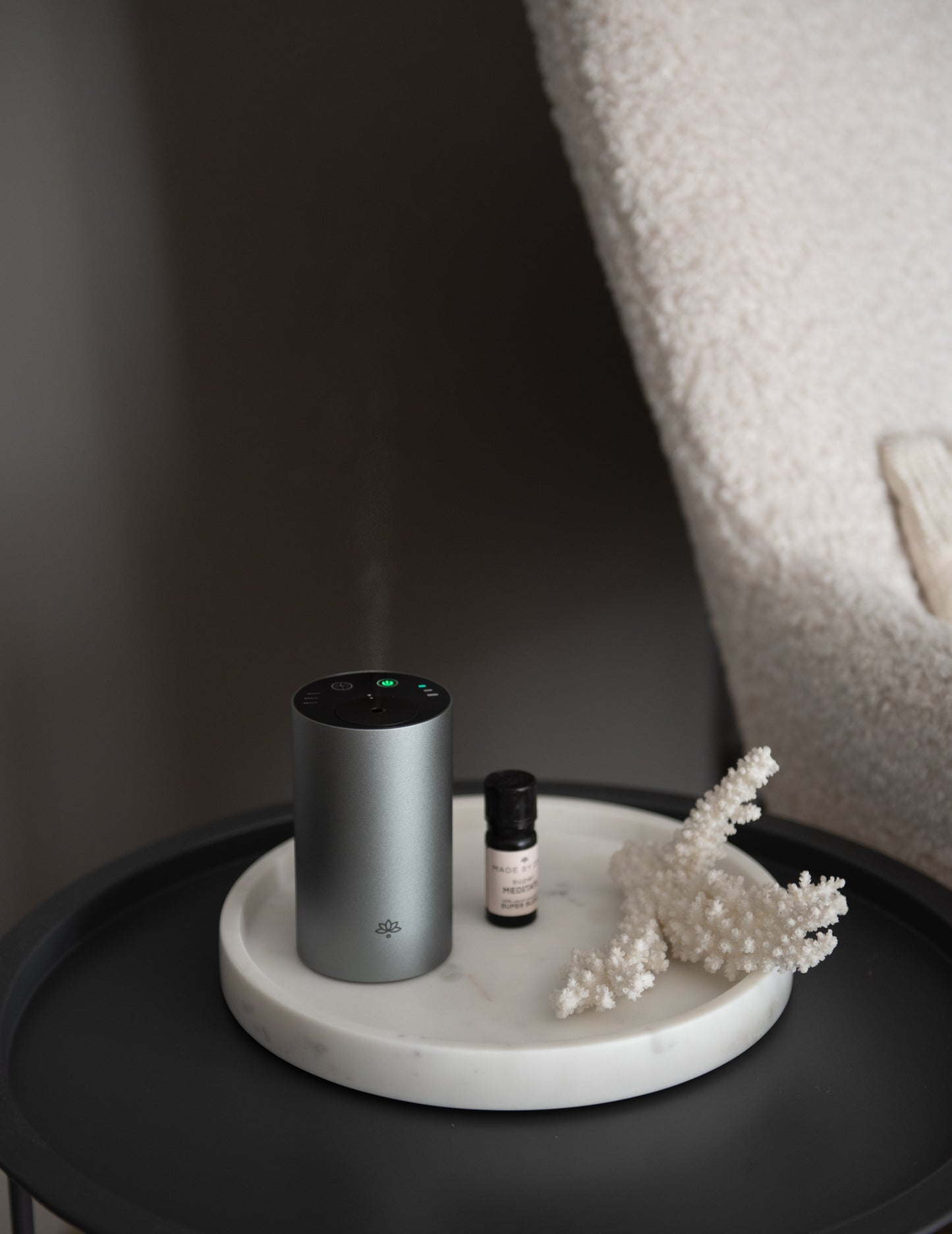 Portable and rechargeable, the Rove Diffuser brings calming aromatherapy wherever life takes you - Hideaway Home Fragrances