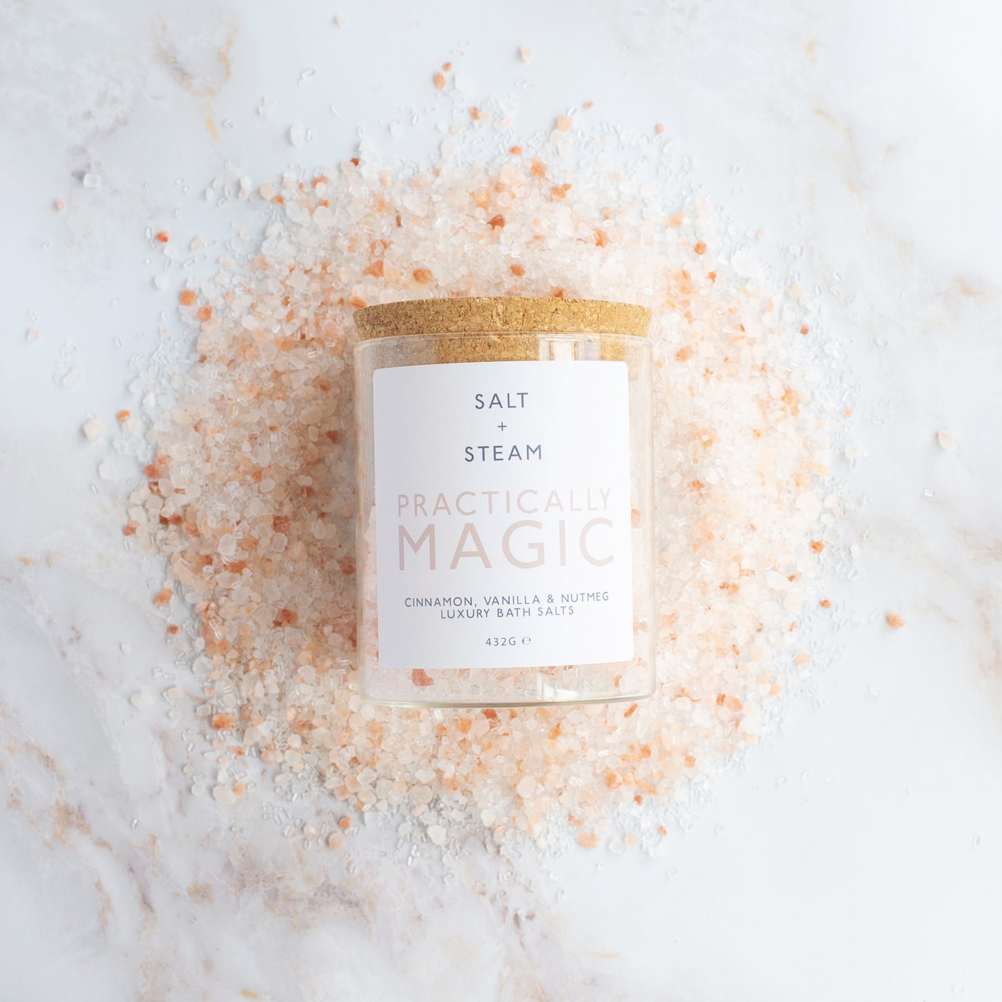 Autumn-inspired bath salts blend with sweet, spicy aromas of cinnamon and vanilla - Hideaway Home Fragrances