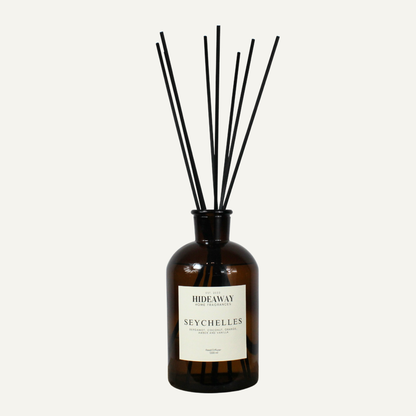 Statement 1000ml reed diffuser with bergamot, coconut and vanilla, long lasting fragrance for luxury suites