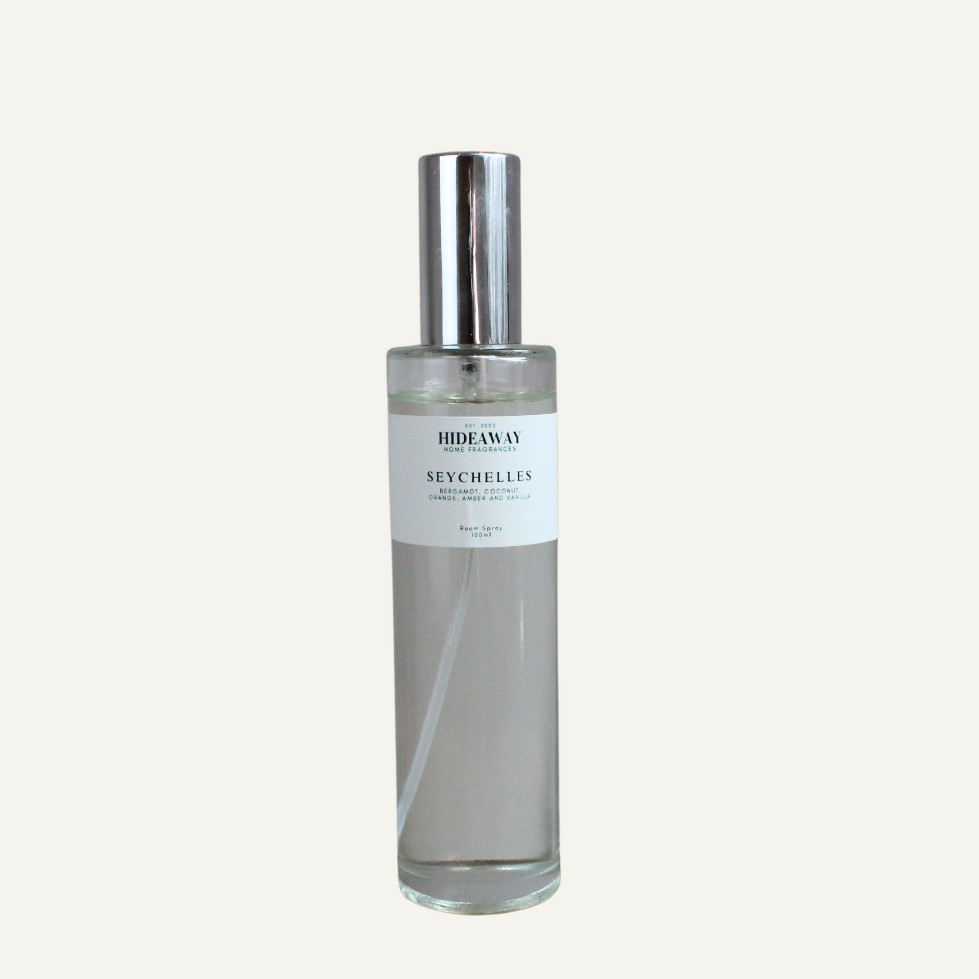 Exotic room fragrance featuring bergamot, sweet orange, and amber - Hideaway Home Fragrances