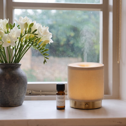 Fragrance notes breakdown for Hideaway Home Fragrances seychelles fragrance oil featuring tropical coconut, fresh bergamot, golden amber, and creamy vanilla.