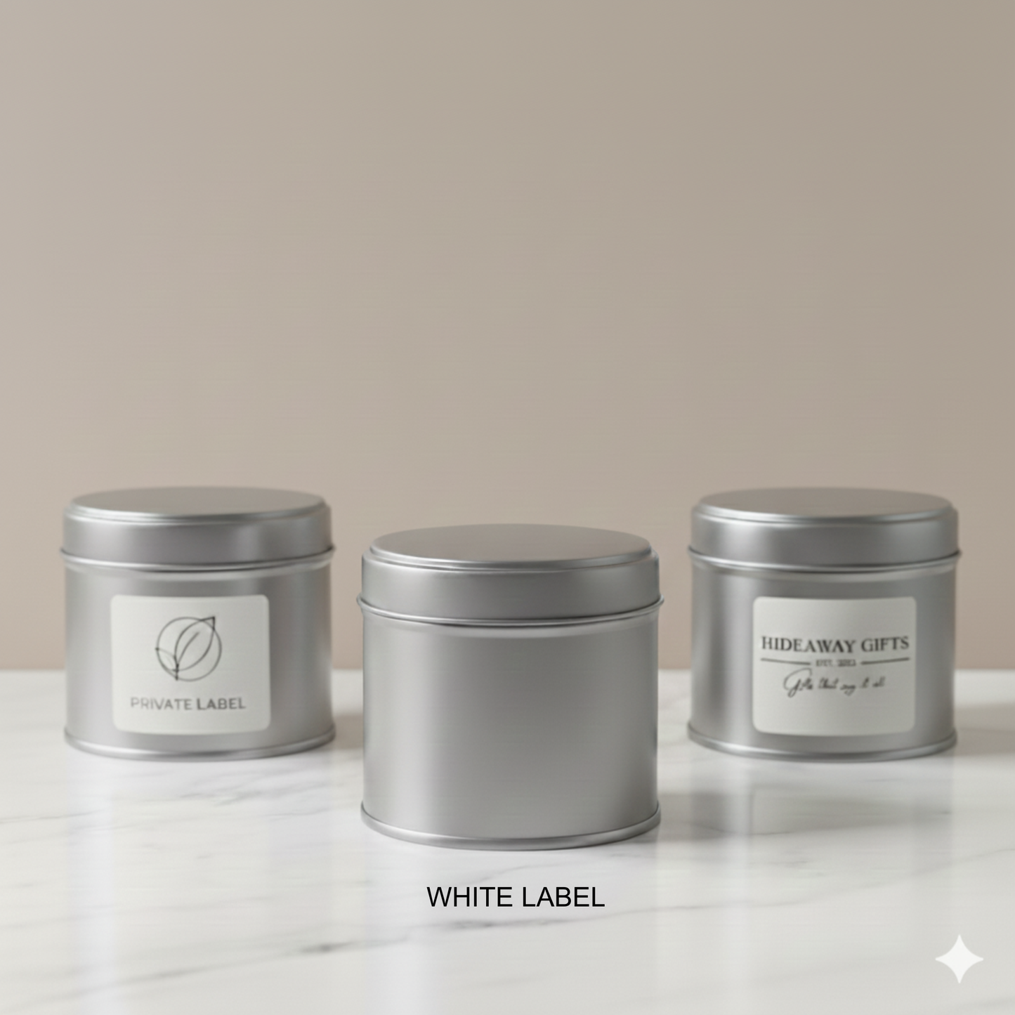 White Label Luxury Soy Tinned Candle
