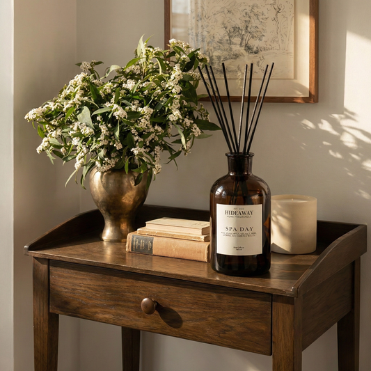 Luxury spa day 1000ml reed diffuser for large spaces, eucalyptus and sea salt wellness fragrance