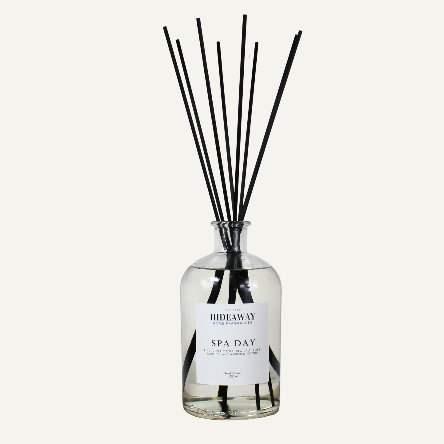 Grand scale spa inspired reed diffuser 1000ml, fresh restorative aroma for yoga and relaxation spaces