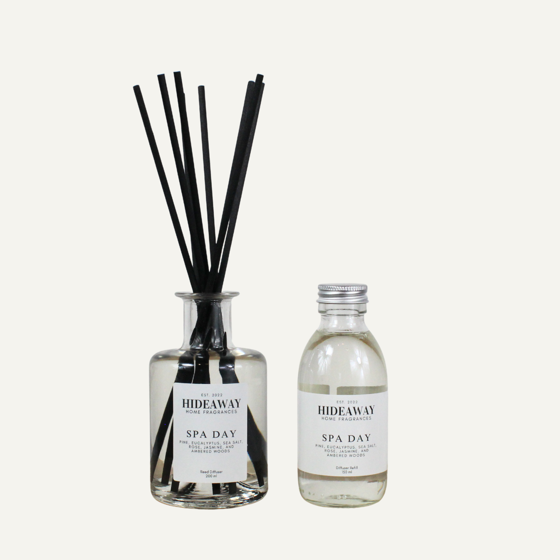 Spa inspired home fragrance diffuser 200ml, airy floral and aquatic aroma for relaxation spaces