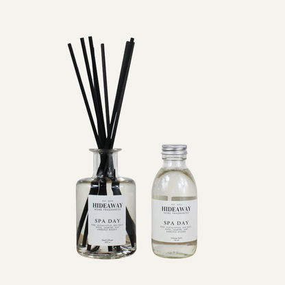Spa inspired home fragrance diffuser 200ml, airy floral and aquatic aroma for relaxation spaces