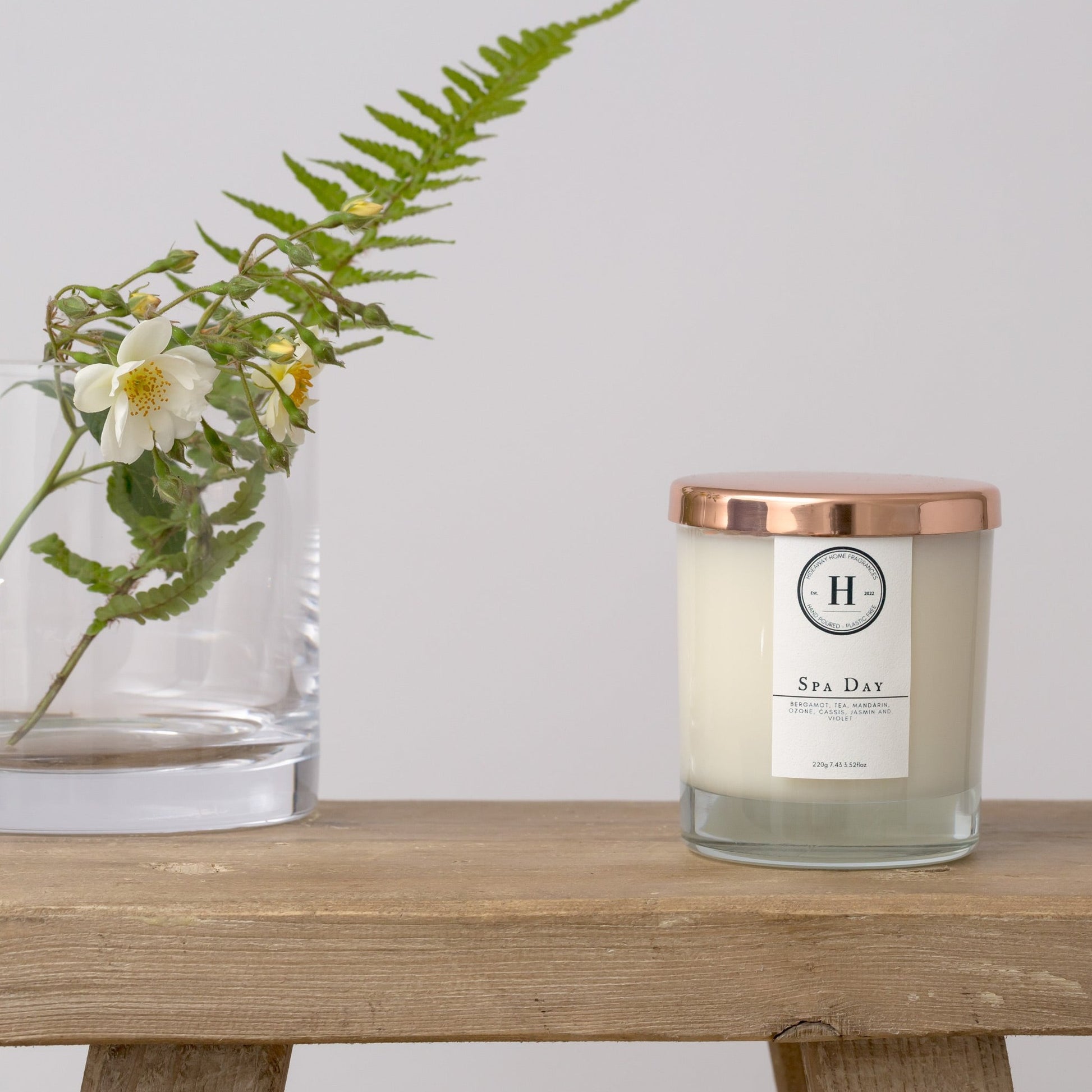 Sustainable Luxury Candle Gift Box - Rose Gold Lids - Hideaway Home Fragrances