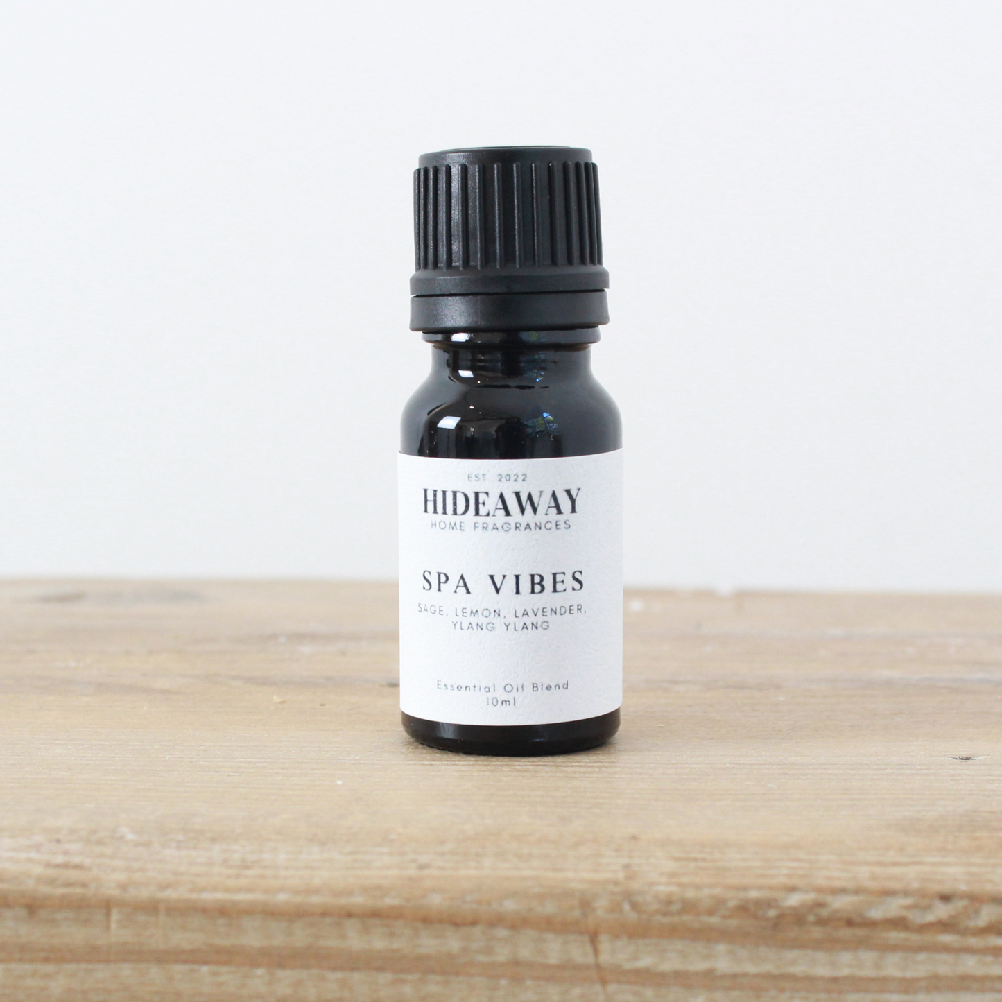 10ml Spa Vibes Essential Oil Blend to create a refreshing, peaceful atmosphere - Hideaway Home Fragrances