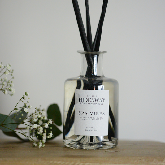 Spa Vibes Reed Diffuser to energise and calm your space - Hideaway Home Fragrances