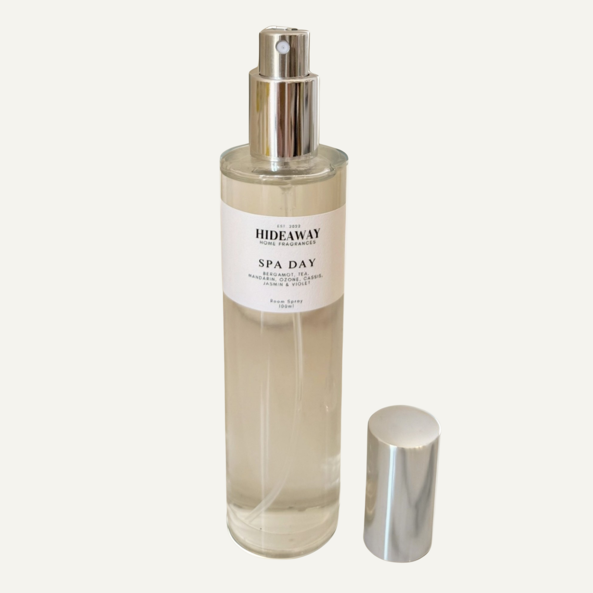 Spa Day Room Spray with sea salt, eucalyptus, and floral notes - Hideaway Home Fragrances