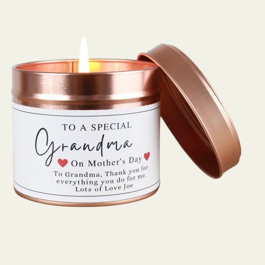 Special Grandma Mothers Day Candle Gift - Hideaway Home Fragrances