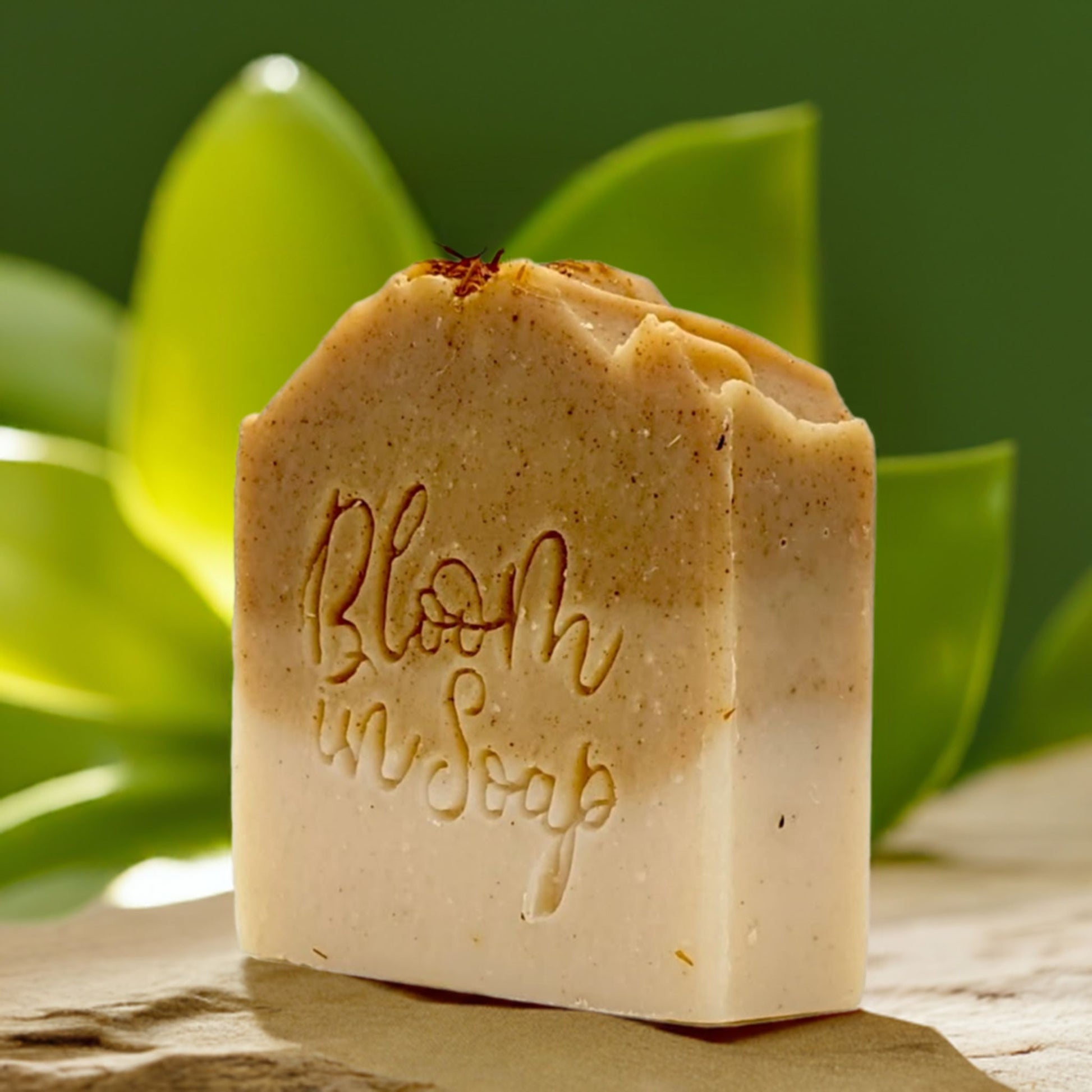 Natural soap bar with Frankincense and May Chang for rejuvenated skin - Hideaway Home Fragrances