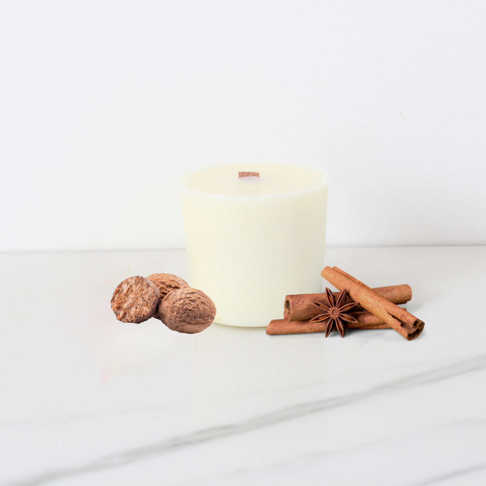 Spiced Pumpkin Candle Refill with Warm Cinnamon and Nutmeg Notes – Hideaway Home Fragrances