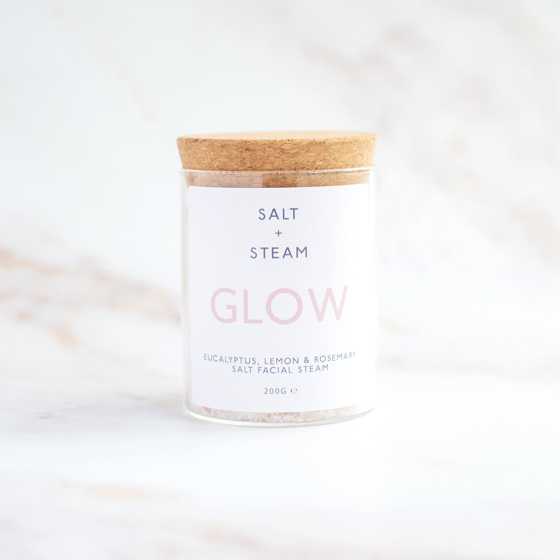 Glow Facial Steam with eucalyptus, lemon, and rosemary for radiant skin and relaxation