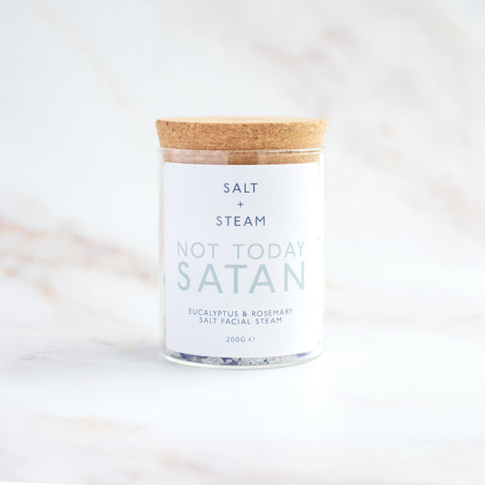 Not Today, Satan Facial Steam with eucalyptus and rosemary to purify and energise - Hideaway Home Fragrances