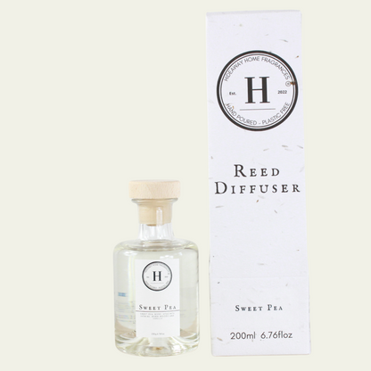 200ml Sweet Pea Reed Diffuser - Hideaway Home Fragrances