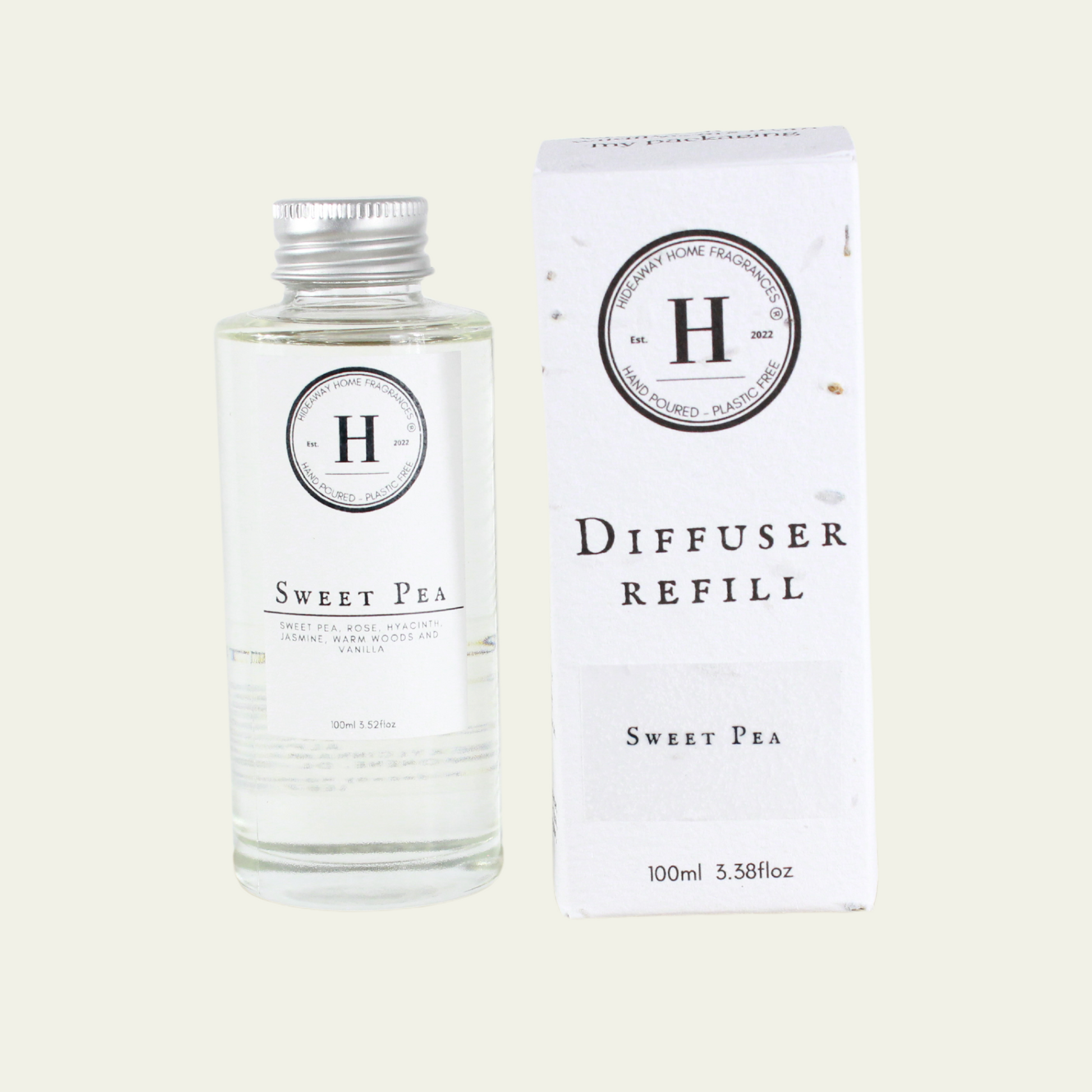 Sweet Pea Diffuser Refill - Hideaway Home Fragrances