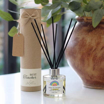 Personalised Teacher Part Of My Story Thank you Gift Candle & Diffuser by Hideaway Home Fragrances