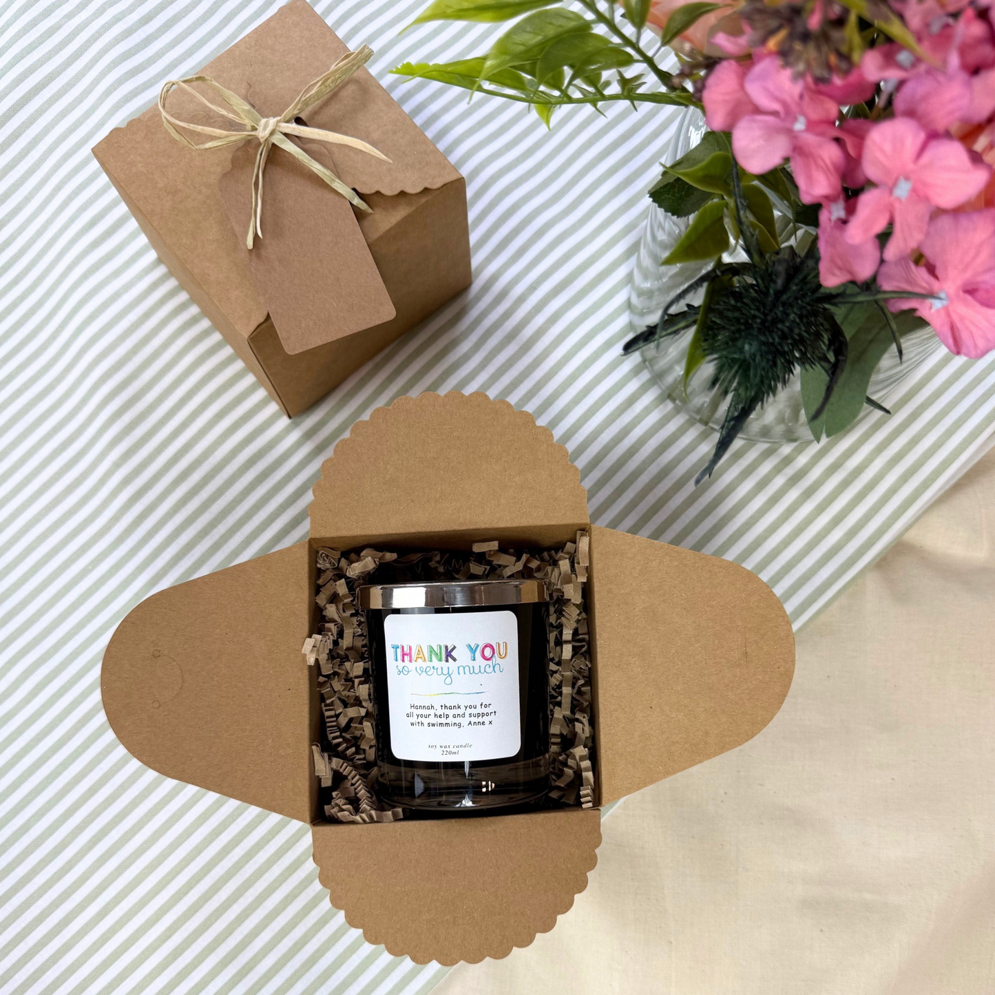 Thank You So Very Much – Personalised Candle Gift