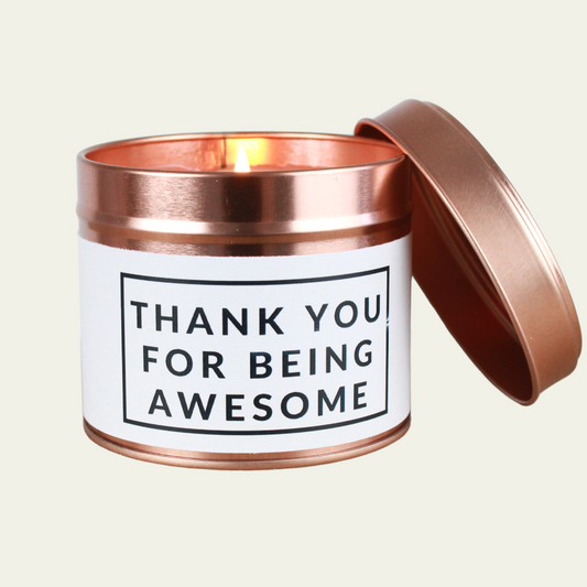 Thank you for being Awesome Candle Gift - Hideaway Home Fragrances