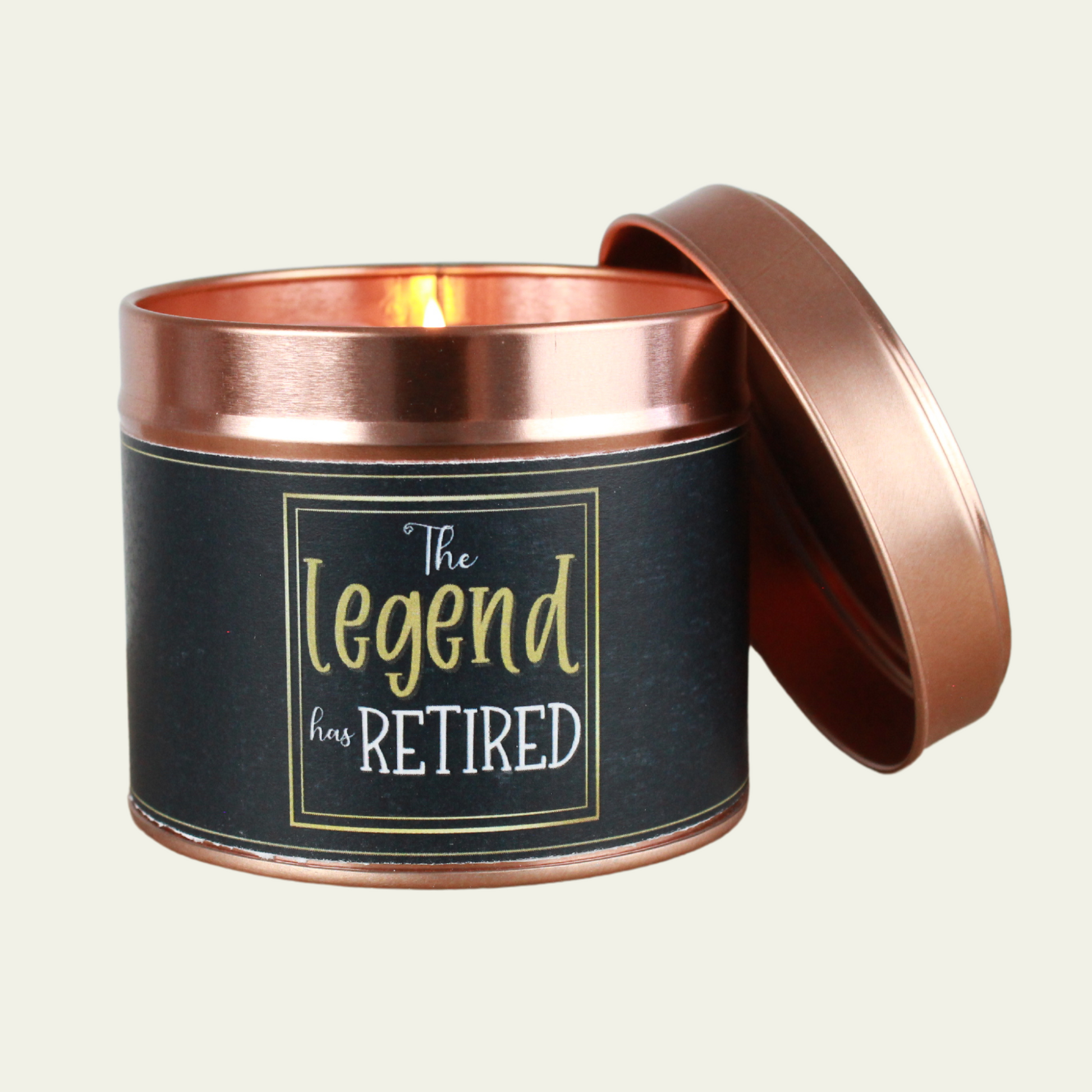 The Legend has Retired Candle Gift - Hideaway Home Fragrances