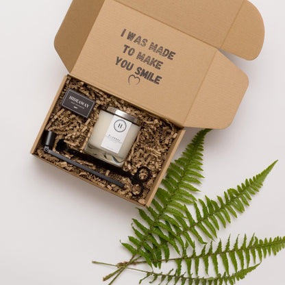 The Peaceful Sustainable Gift Box Gold - Hideaway Home Fragrances