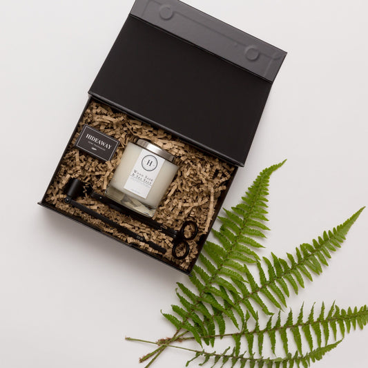 The Peaceful Sustainable Luxury Gift Box - Hideaway Home Fragrances