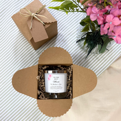 Thoughtful personalised candle gift to celebrate and cherish the best mum – Hideaway Home Fragrances