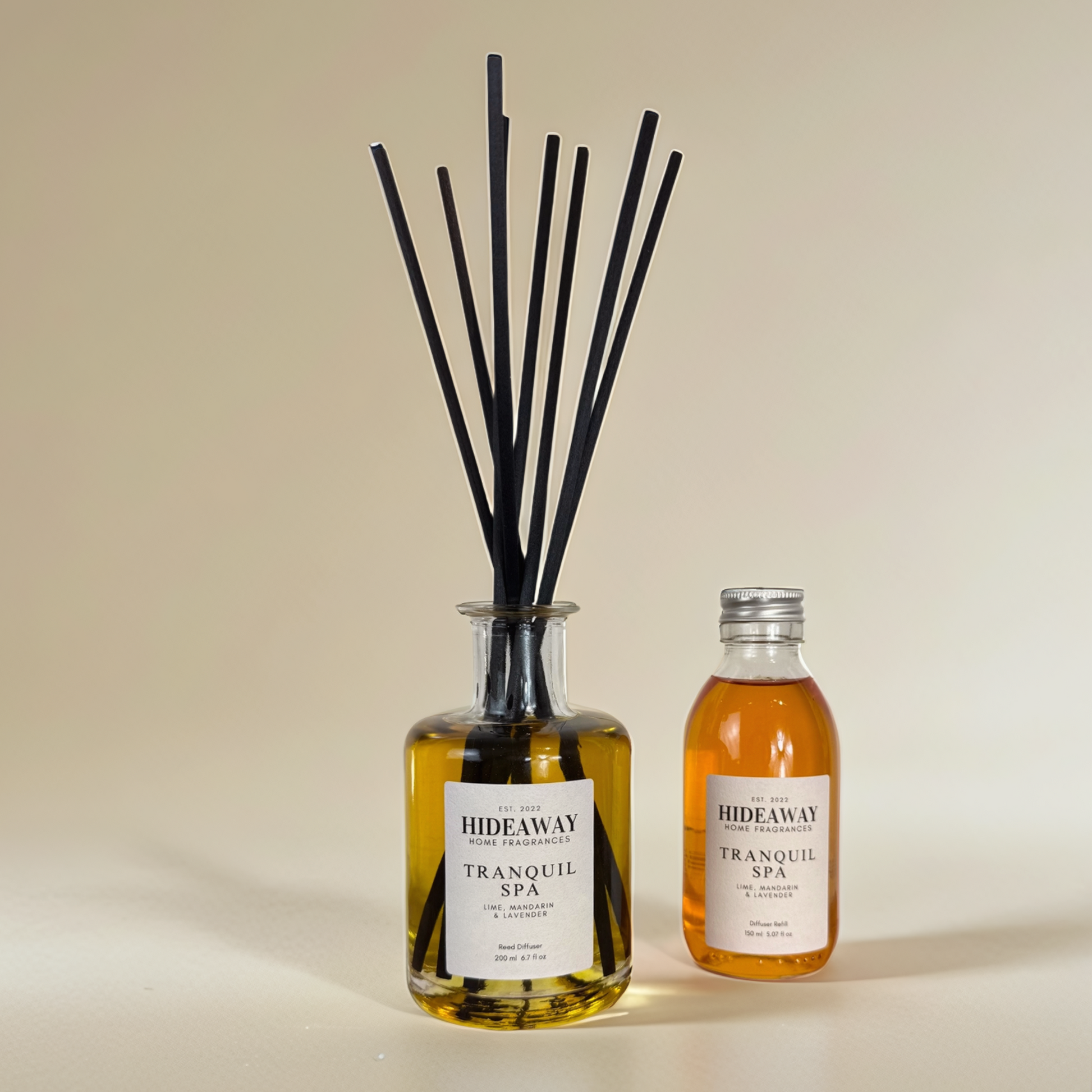 Relaxing home fragrance with lavender and subtle woody undertones – Hideaway Home Fragrances