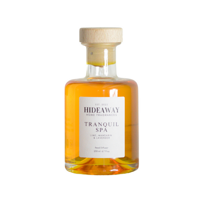 Tranquil Spa Reed Diffuser to promote mental relaxation and uplift your spirit - Hideaway Home Fragrances