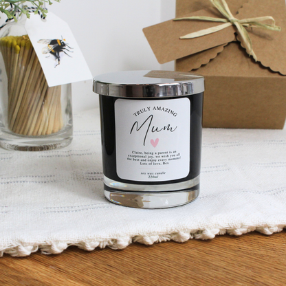 Elegant keepsake candle to celebrate and appreciate a truly amazing mum – Hideaway Home Fragrances