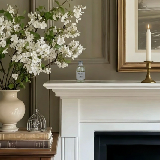 Unwind reed diffuser refill 150ml, calming lemongrass bergamot and lavender home fragrance