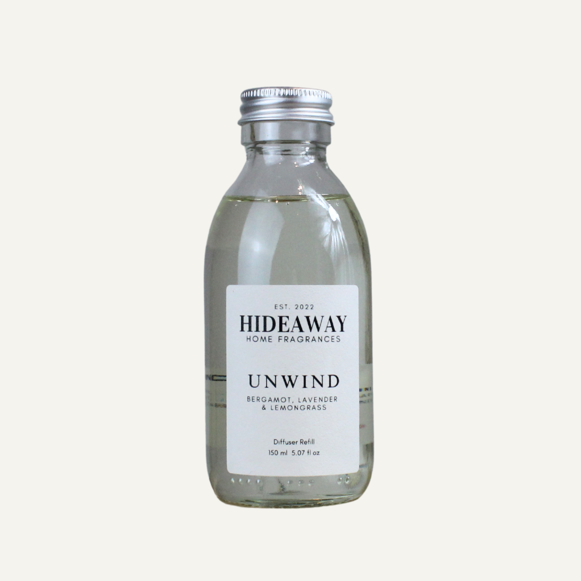 Luxury Unwind Diffuser Refill – Refreshing Calming Uplifting Aroma with Essential Oils for Focus and Relaxation | Hideaway Home Fragrances