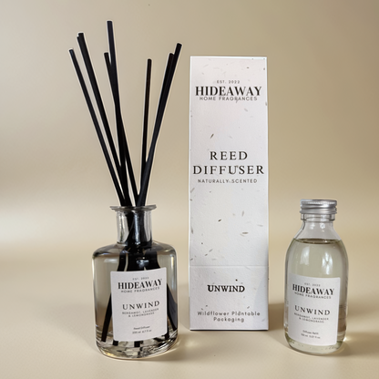 Refreshing reed diffuser with citrus and floral essential oils – Hideaway Home Fragrances