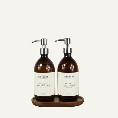 Decadent floral and smoky scented hand wash for bathroom or vanity